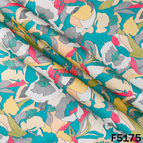 Digital Print Pashmina Fabric - F5175